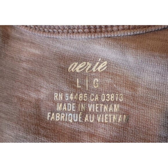 Aerie Mauve Brown Tie-dye Jumpsuit Size Large Comfy Loungewear Casual Bohemian - Picture 6 of 11